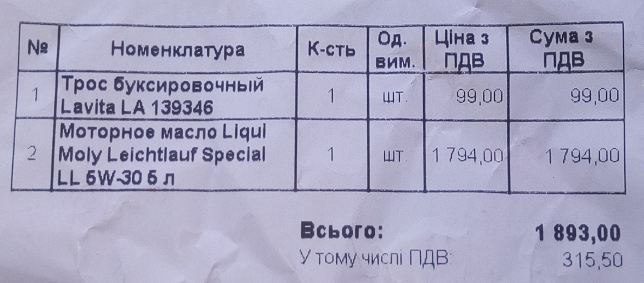Обслуговування ДВЗ. Заміна масла + маслофільтр 3