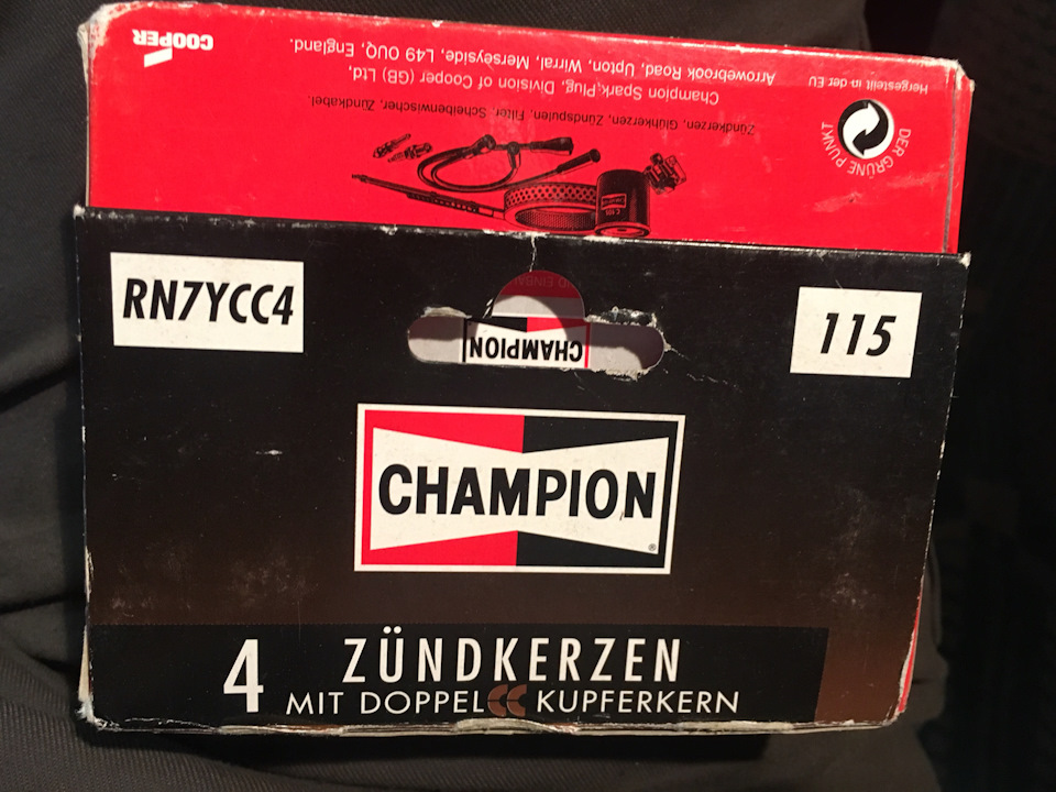 Заміна свічок на Champion 2