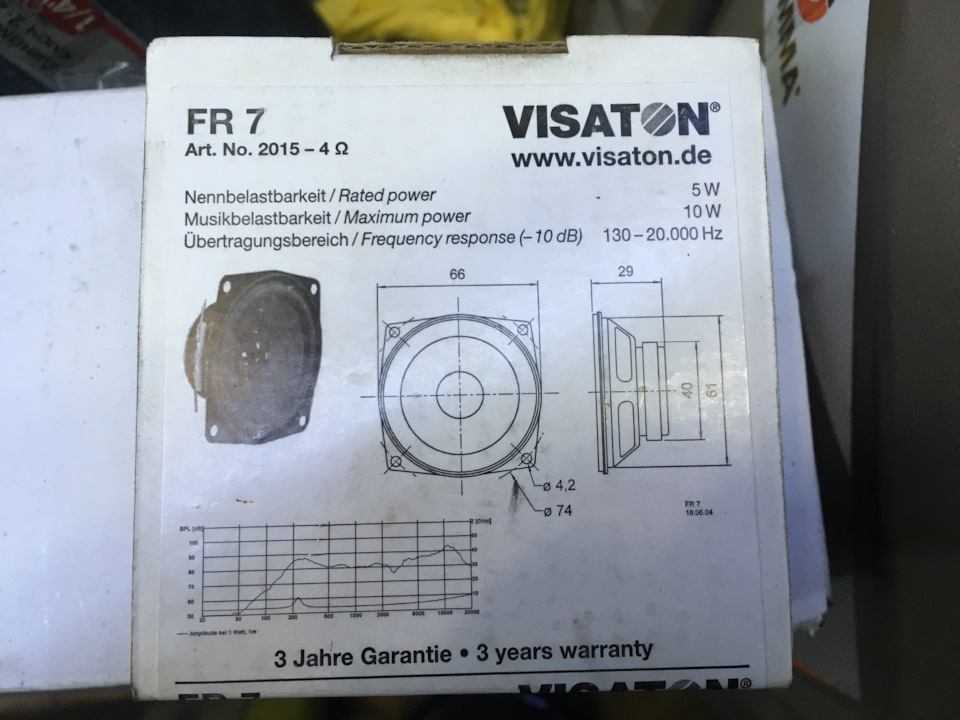 Visaton FR7 в передні сітки динаміків та саморобні адаптери під них 1