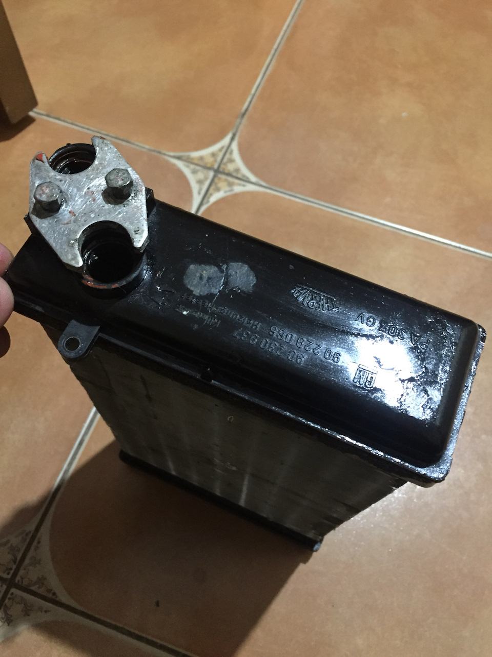 Радіатор пічки Оригінал Thermal , Гофра повітряна Омега А 2