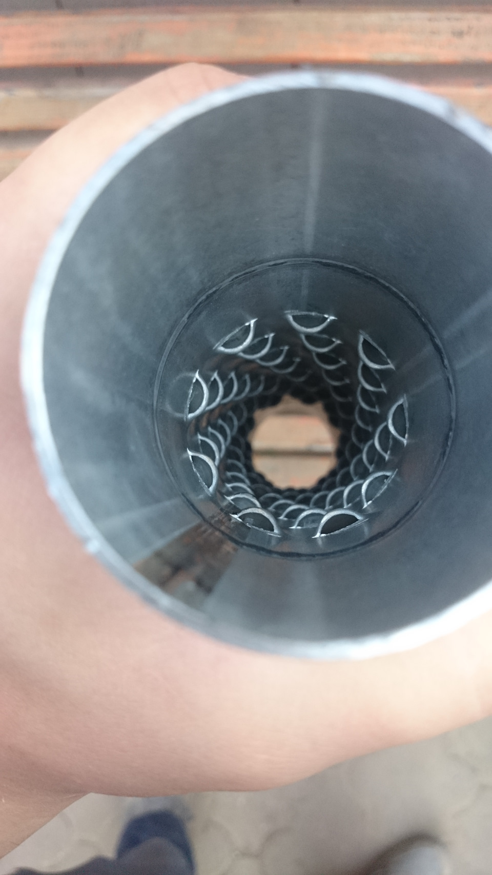 **Перероблено** Omega b stronger awg + original resonator + stainless steel silencer pipe diameter 110mm 3