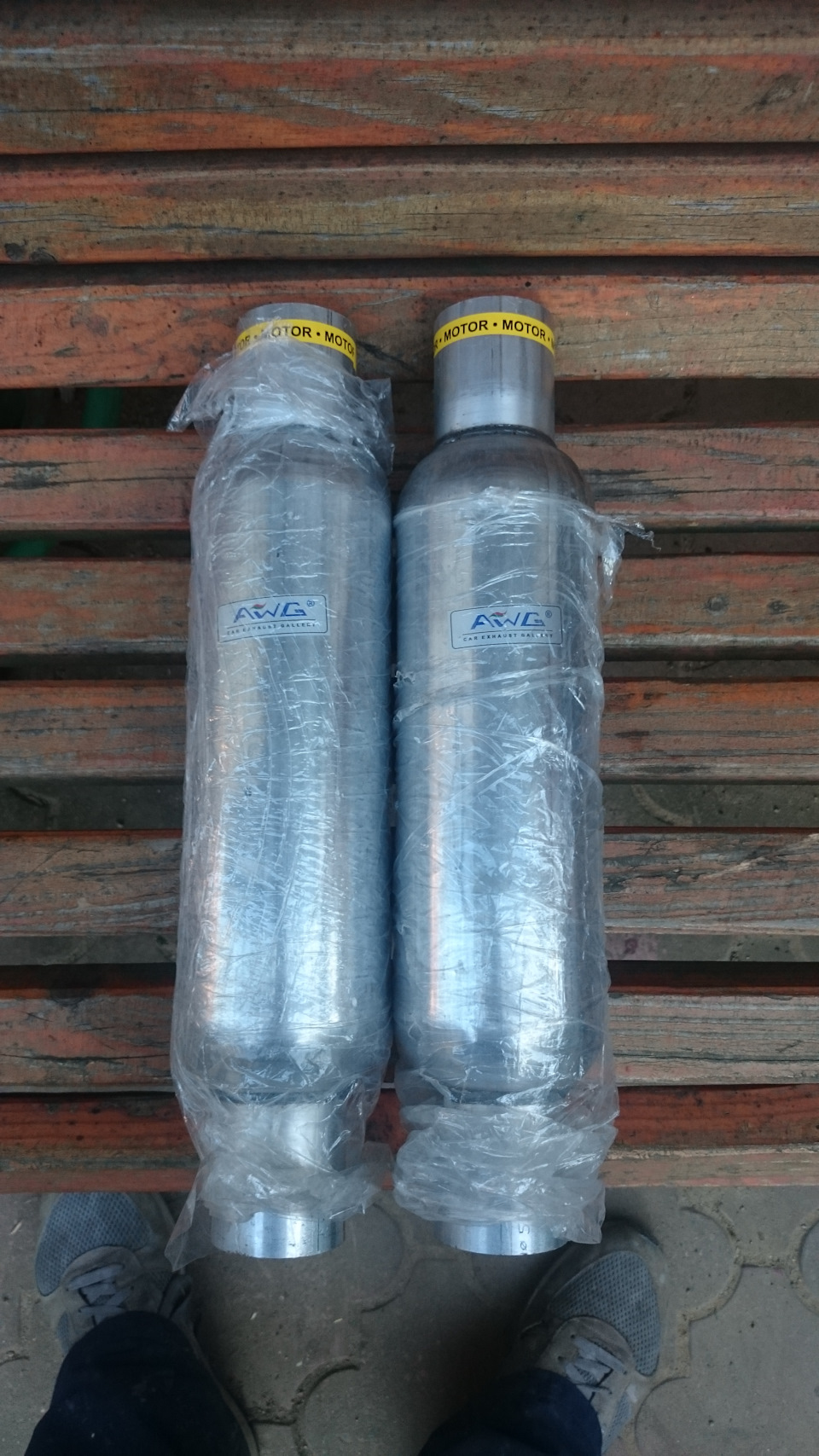 **Перероблено** Omega b stronger awg + original resonator + stainless steel silencer pipe diameter 110mm 1