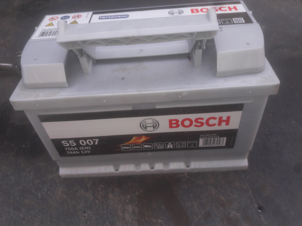 Встановлення нового АКБ BOSCH 3