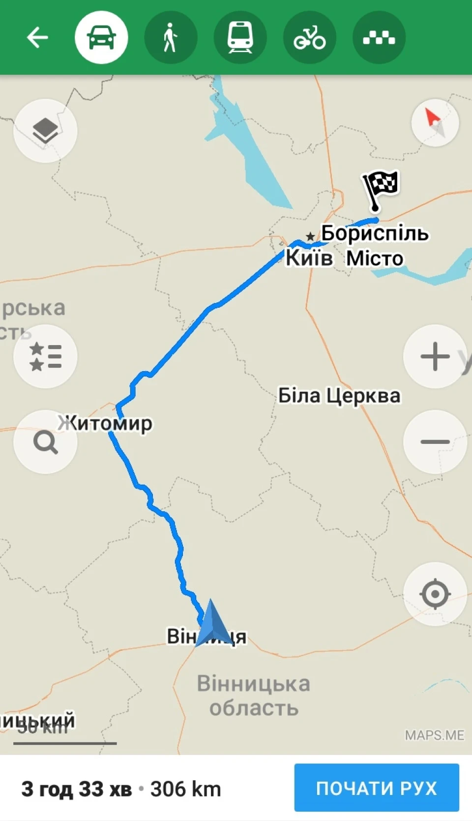 Перша дальня подорож