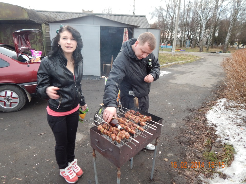 Помив машину пофоткав і посмажив м'ясо з кумом))) 3