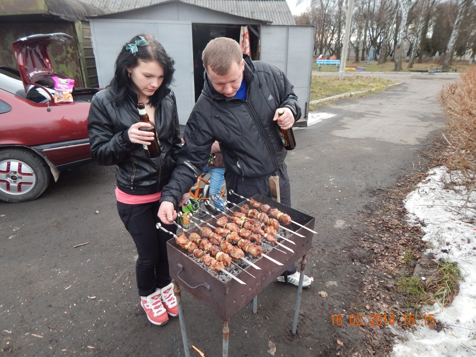 Помив машину пофоткав і посмажив м'ясо з кумом))) 2