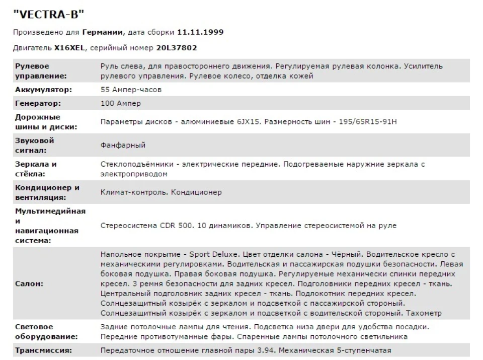 Розшифрування VIN з різних сайтів