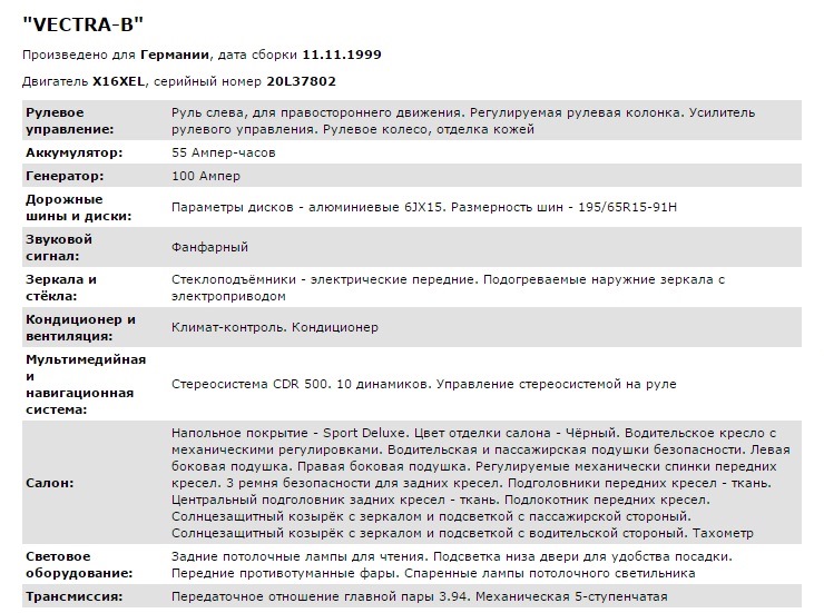 Розшифрування VIN з різних сайтів 1