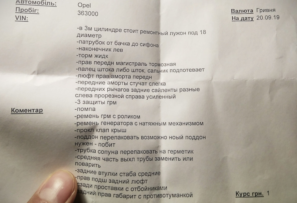 Пройшов діагностику 1