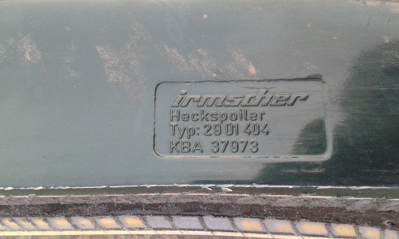 Спойлер кляпи IRMSCHER. 2