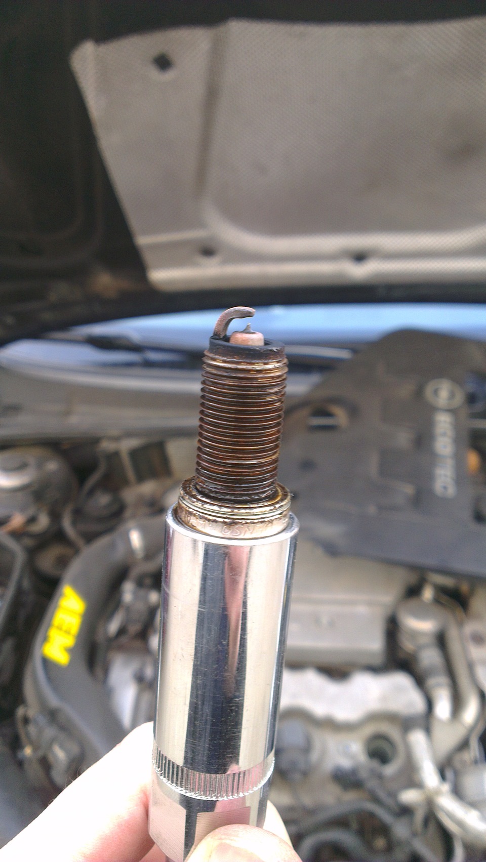 Свічки Denso IKH24 після 30к.км. 2