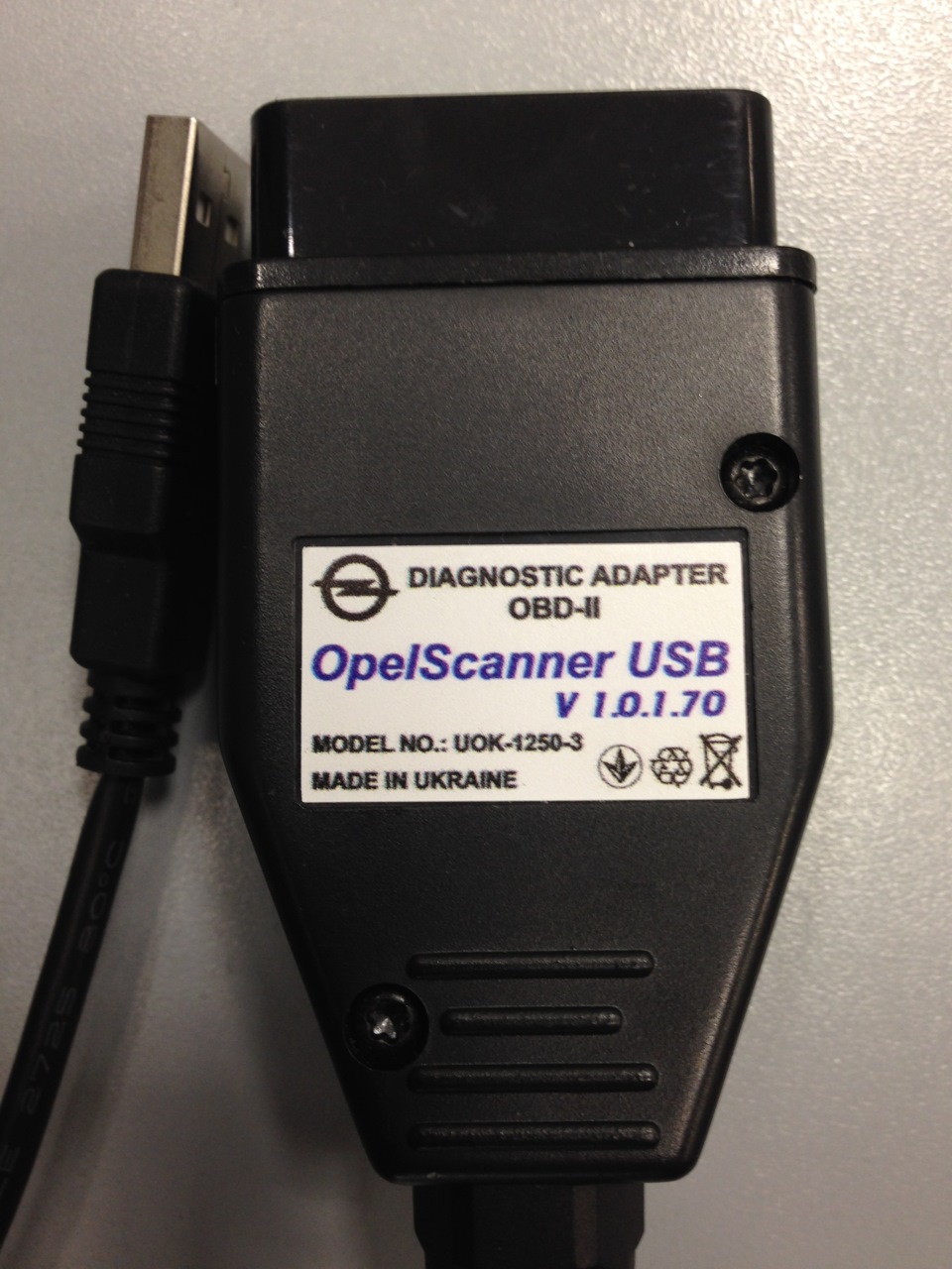 K-Line адаптер та Opel Scanner 3