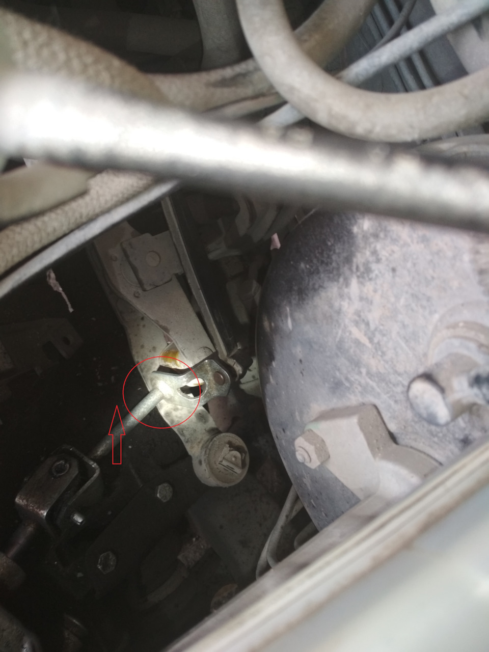 Opel Vectra B регулювання куліси 4