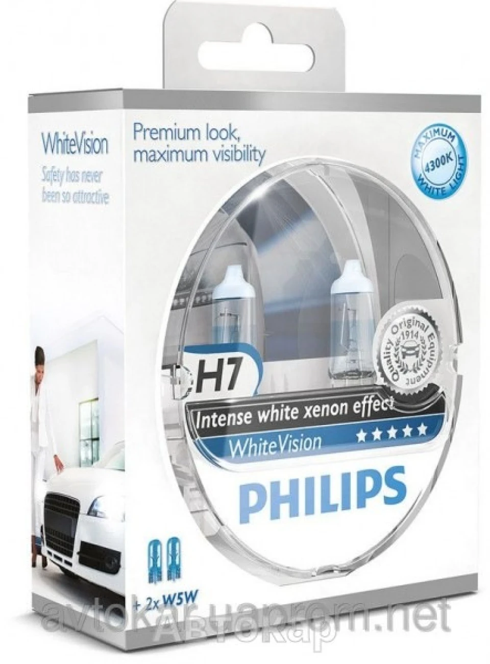Повернення до галогену. Philips WhiteVision H7
