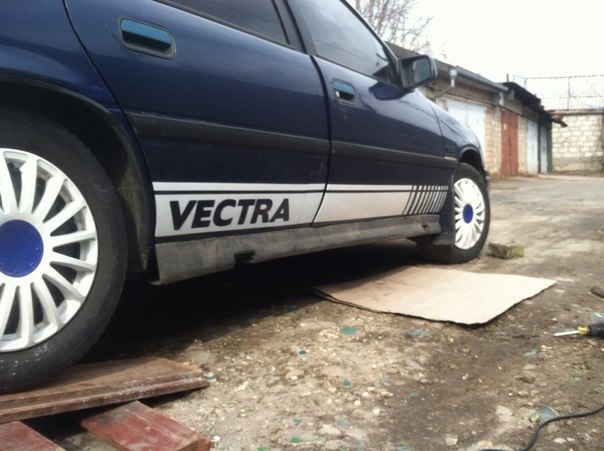 накладки порогів Opel astra g 2