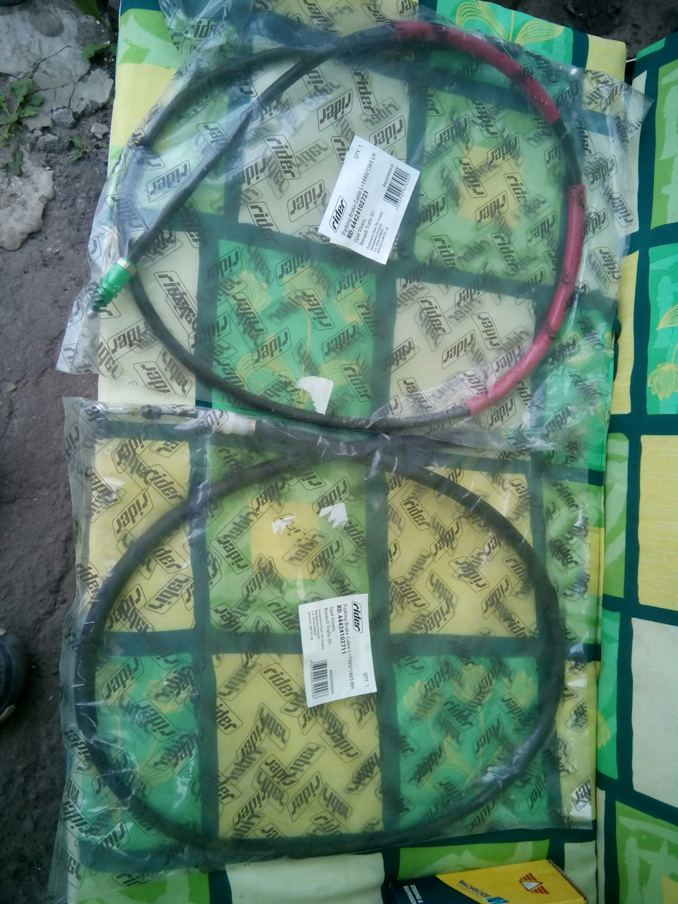 Трос ручника + опора 1