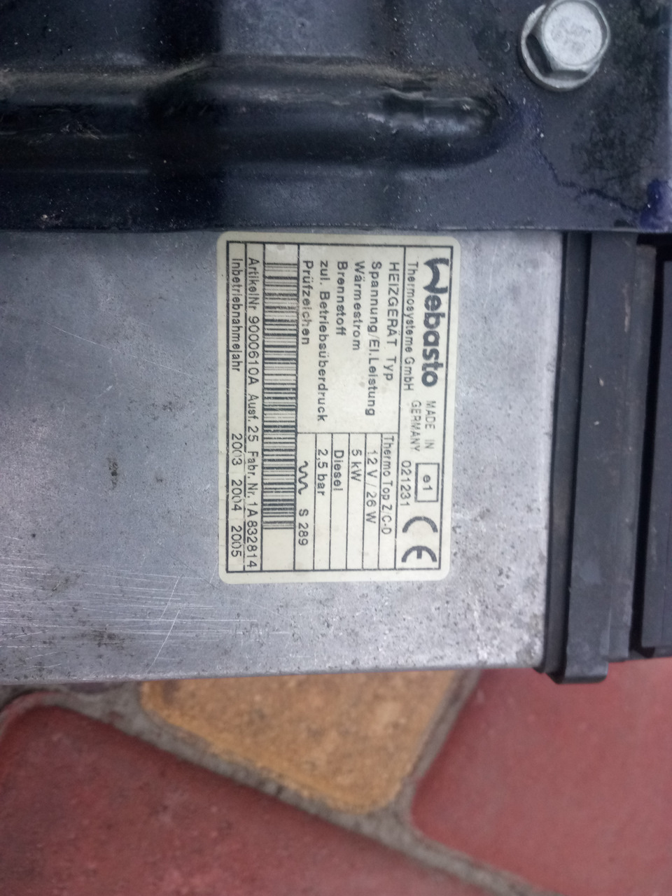 Webasto Termo Top C 5kW Diesel 2
