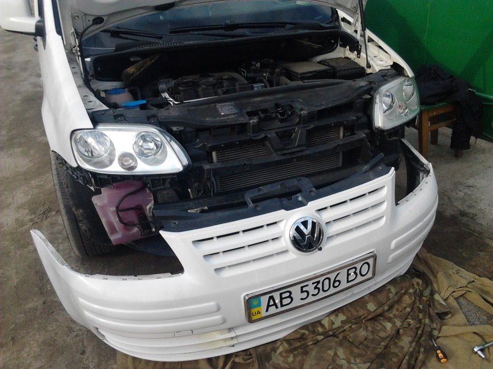 Установка DRL VW Caddy 2