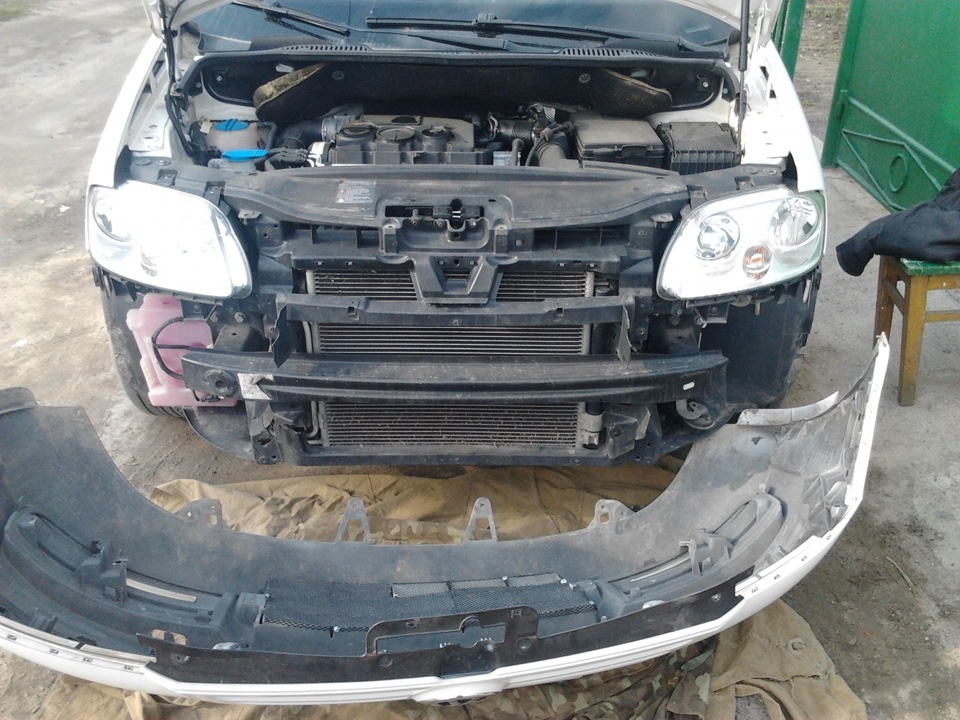 Установка DRL VW Caddy 1