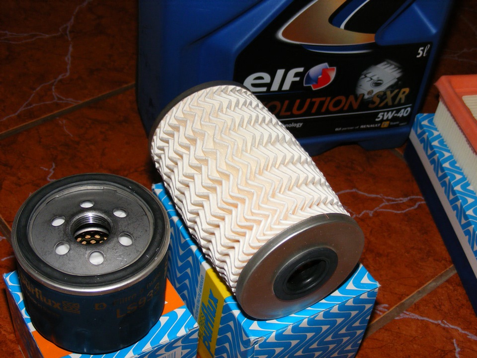 Заміна мастила Elf Evolution SXR 5W40 та фільтрів Purflux 3