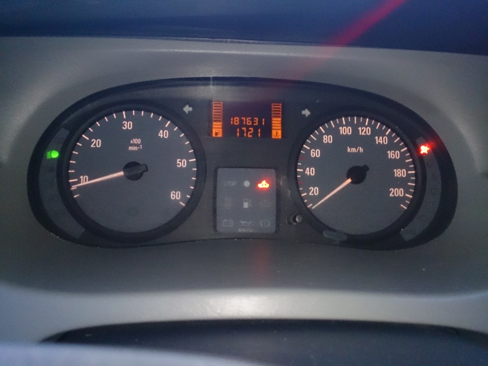 Горить Airbag і ключик ТО 1