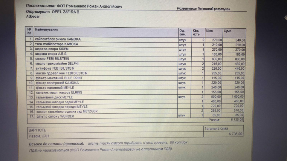 Перше ТО в Україні після експлуатації в Німеччині 2