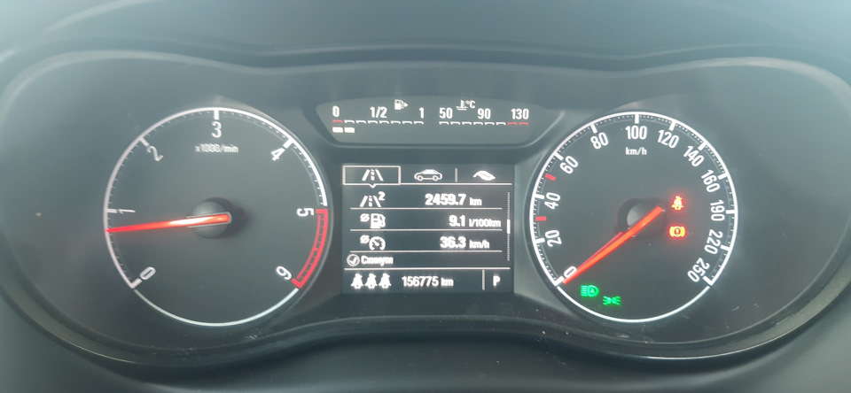 Витрата палива на двигуні B20DTH. 2