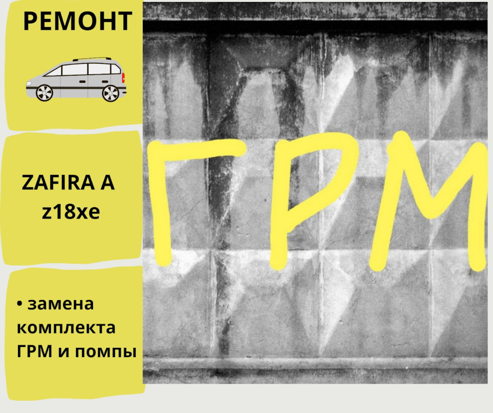 На 3 літери… Zafira A Z18xe заміна комплекту ГРМ та помпи. 1