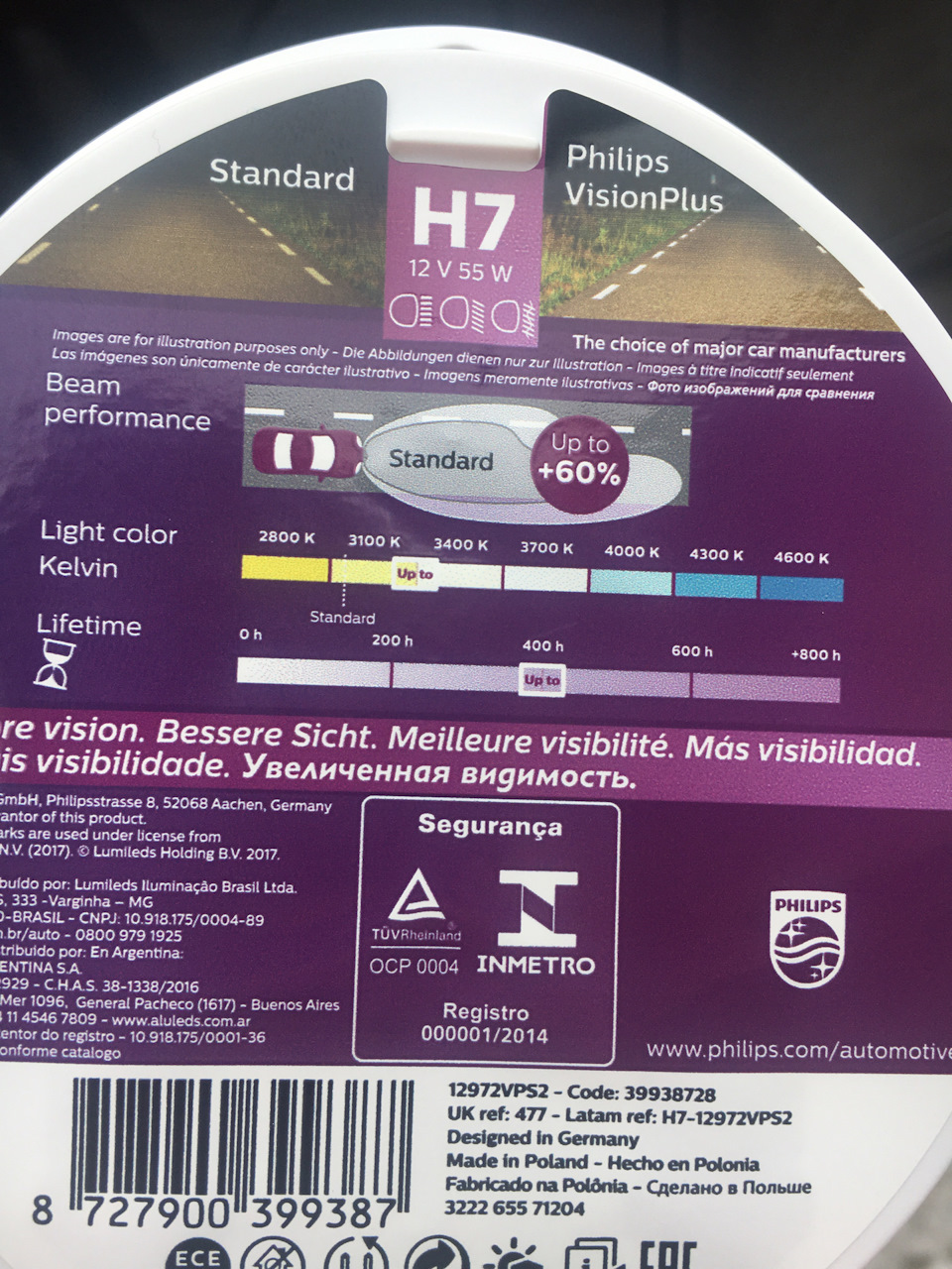 Ламочки Philips +60% 5