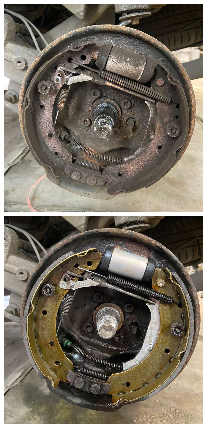 Заміна задніх гальмівних колодок 1