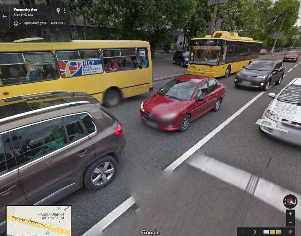 peugeot 206 Мурзик помічений GooglОМ