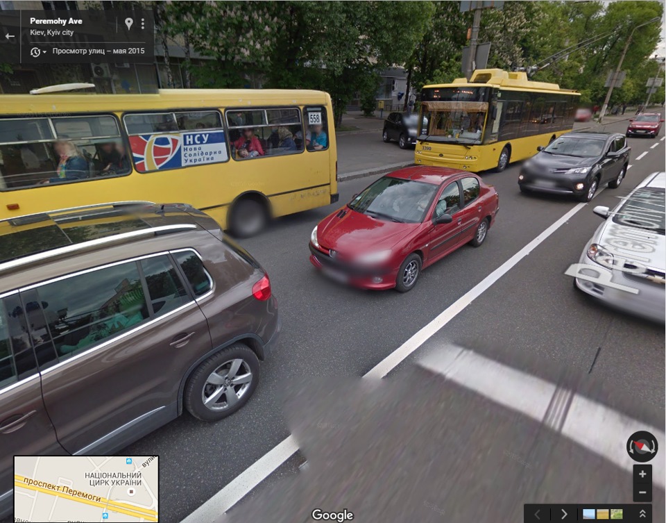 peugeot 206 Мурзик помічений GooglОМ 1