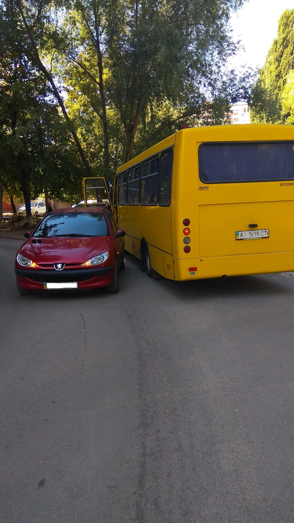 vs маршрутка. ДТП.