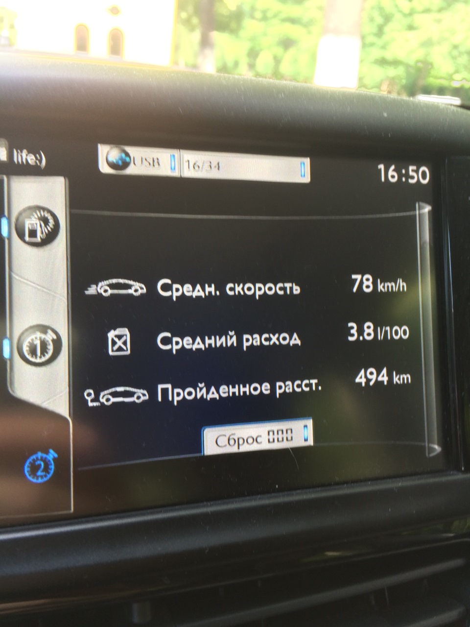 Витрата по трасі при помірній їзді 1