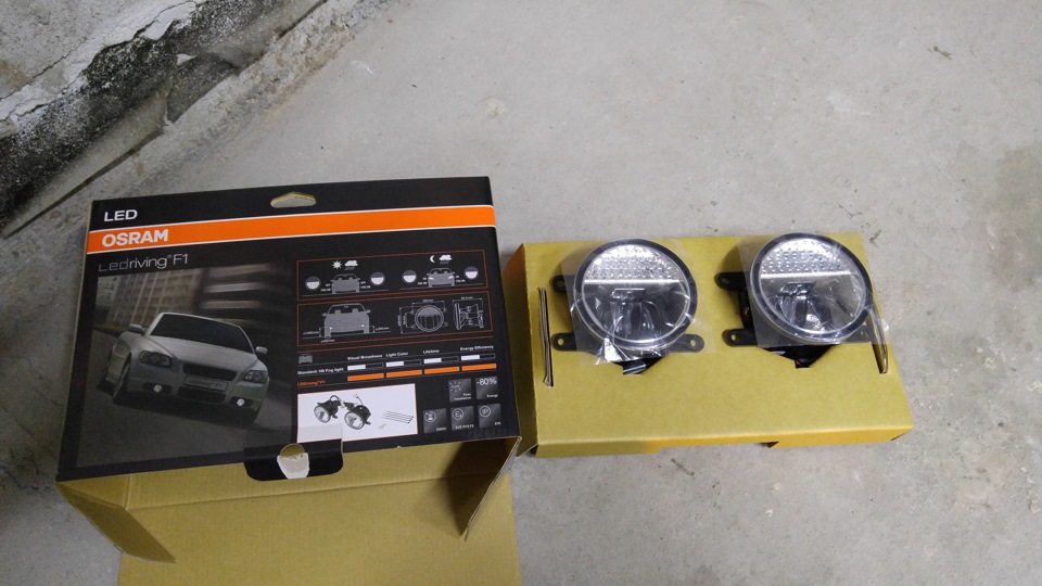 Встановлення ПТФ Osram LEDriving F1 201 (ledfog 201) 2