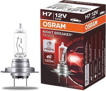 Ресурс Osram Night Breaker Silver H7 +100% 12V 55W (64210NBS) 1