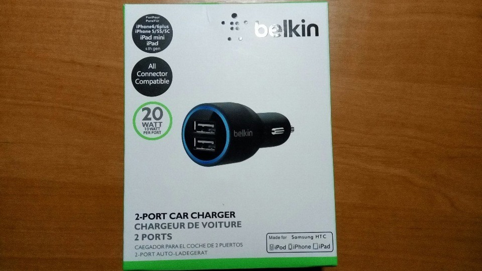 Автомобільне ЗУ Belkin 2