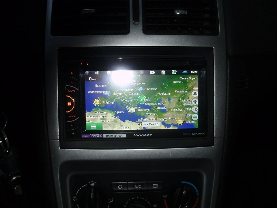 Навігація в 2din Pioneer avh1600dvd