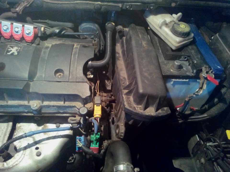 Чистка дроссельной заслонки Peugeot 307 1
