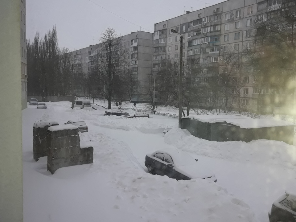 1 березня 2018 Харків засипало снігом…03.03.2018 продовження снігопаду. 1