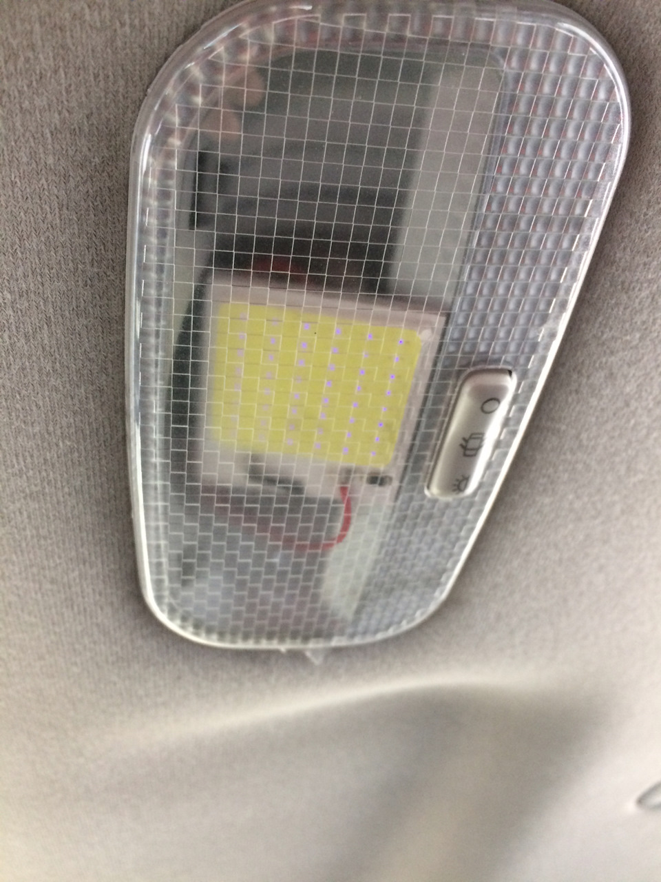 Поставив LED cob діоди в салон 2