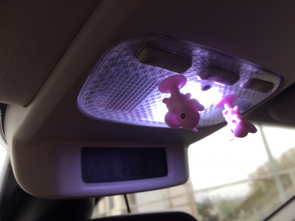 Поставив LED cob діоди в салон 3