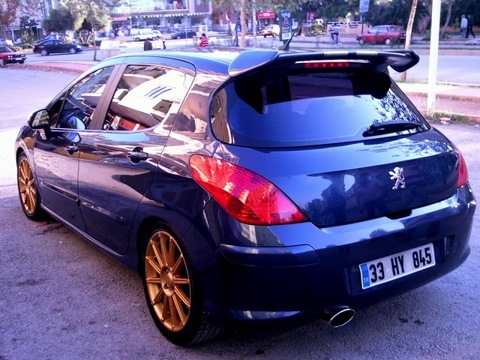 спойлер (антикрило) Peugeot 308 2