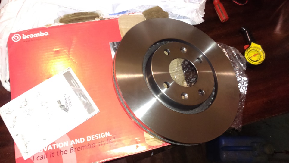 Заміна гальмівних дисків brembo 1