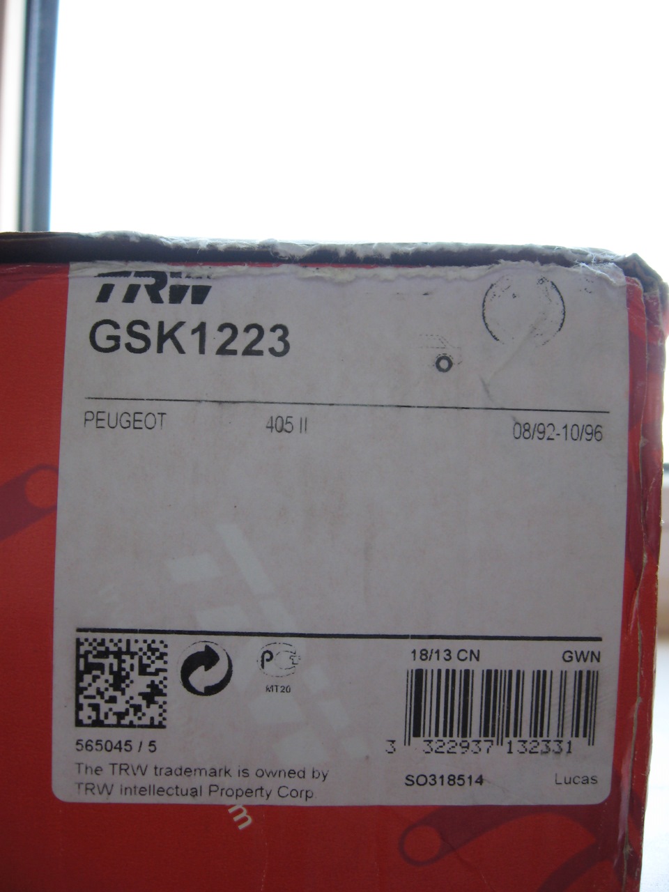 Барабанні гальма TRW GSK1223, кермо MI-16 2