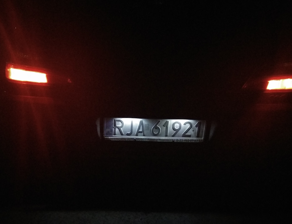 Підсвічування заднього номера 1