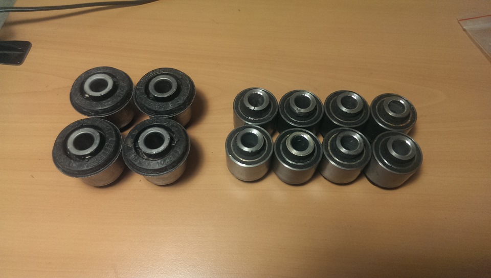 Заміна всіх салентблоків задньої ходовки 24 штуки + амори + гальмівні диски + колодки 2