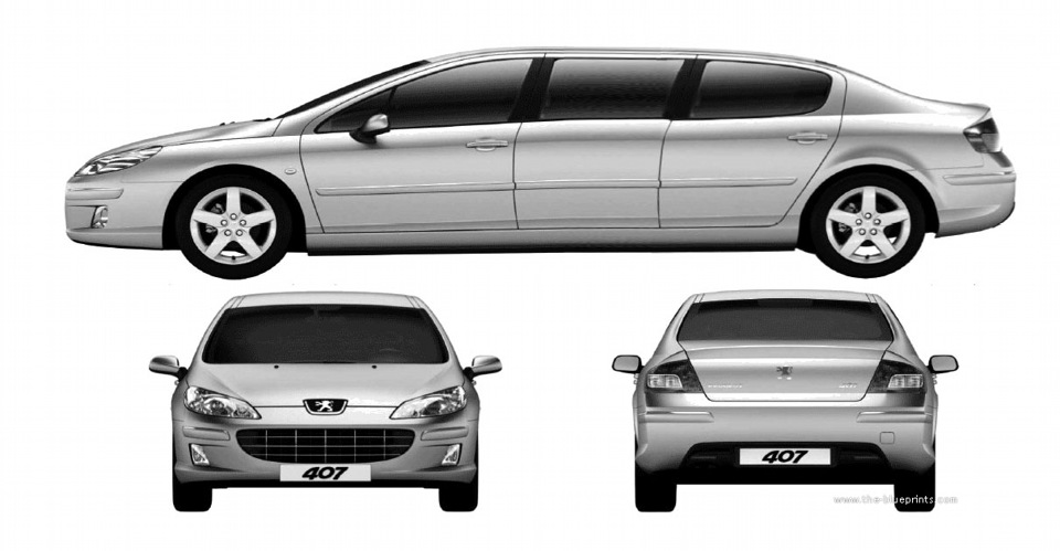 peugeot 407 лімузин 1