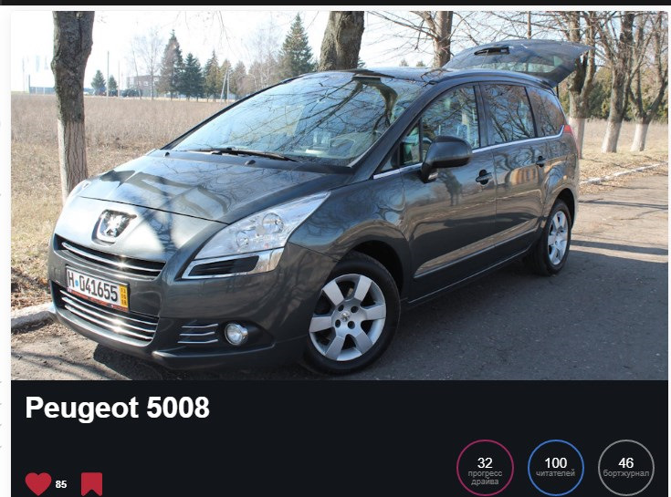 Перші 100 передплатників Peugeot 1