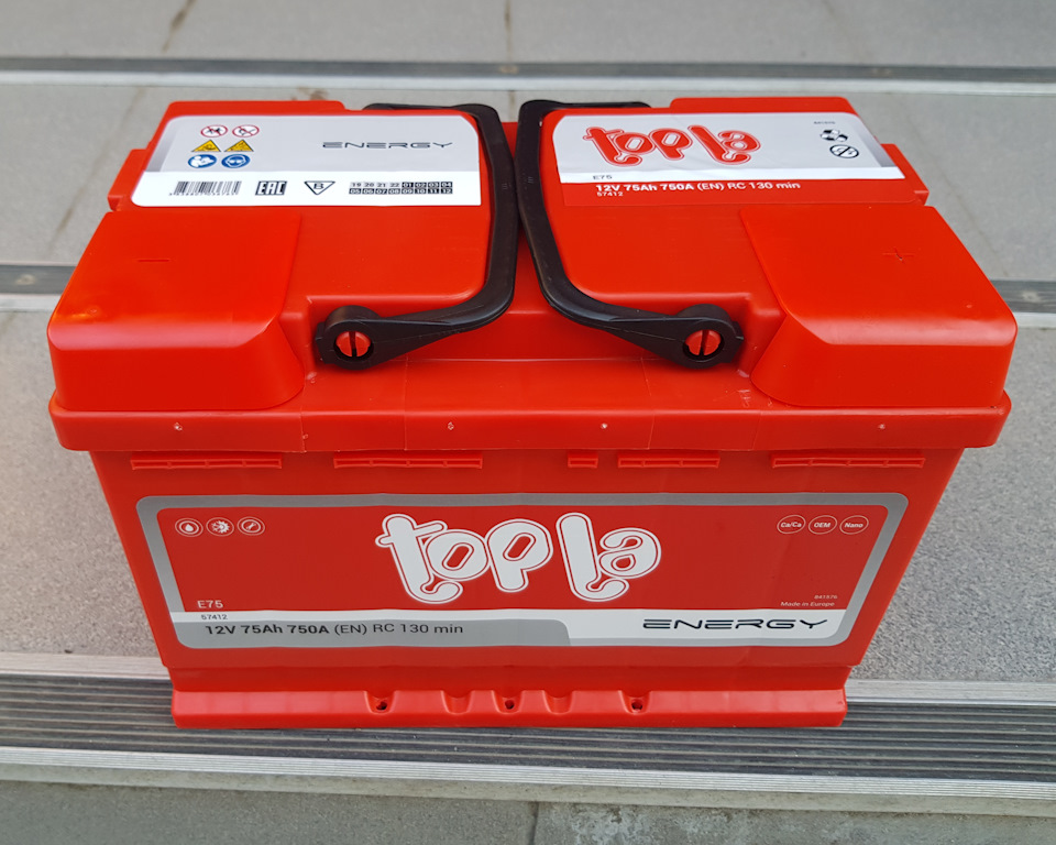 Заміна акумулятора (Topla Energy 75AH 750A) 1